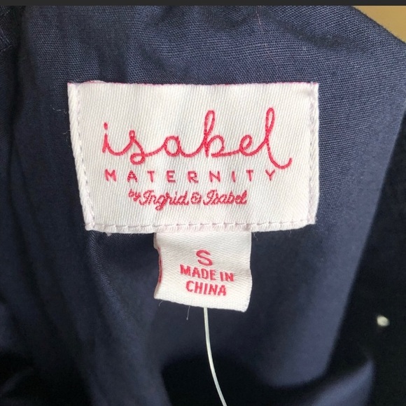 Isabel Maternity Off-the-Shoulder Smocked Dress S - Picture 3 of 5